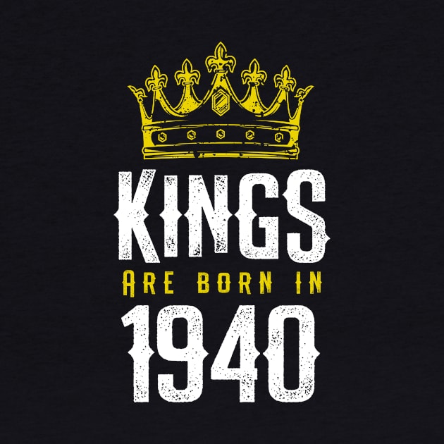 kings are born 1940 birthday quote crown king birthday party gift by thepersianshop